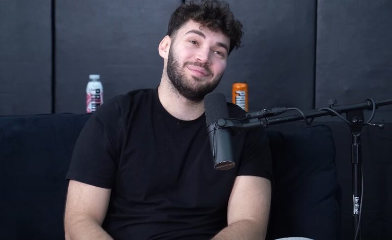 Adin Ross speaks in a podcast