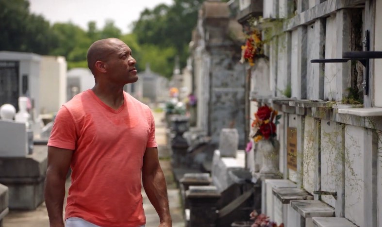 Aeneas Williams, reflecting amidst the historical tombs