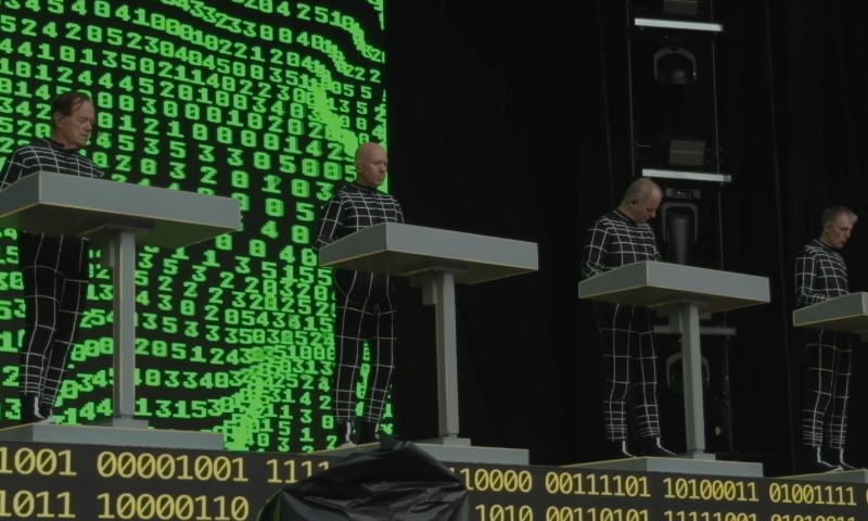 Kraftwerk performs live at a festival in Berlin